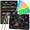 Scratch Paper Art Set for Kids, 2 Pack Scratch Off Art Notebook Crafts Valentines Day Gift for Kids Ages 3-12 Girls Boys Birthday Easter Christmas Party Games DIY Favor Activity